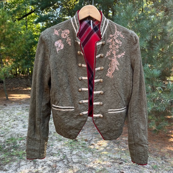 Free People Jackets & Blazers - Free People Lauren Military / Band Jacket